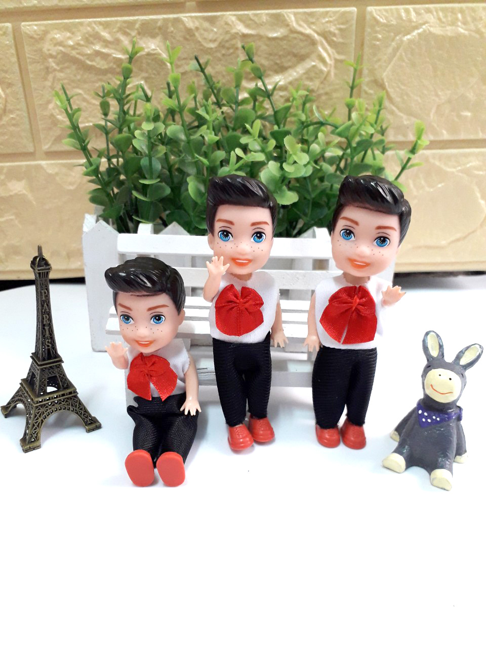 Combo 02 Búp Bê Chibi 11cm Bé Trai +Bé Gái Cute