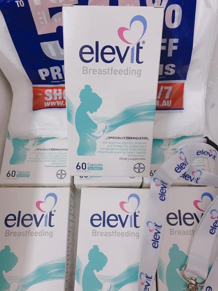 Elevit Breastfeeding Úc - ELEVIT SAU SINH 60 viên