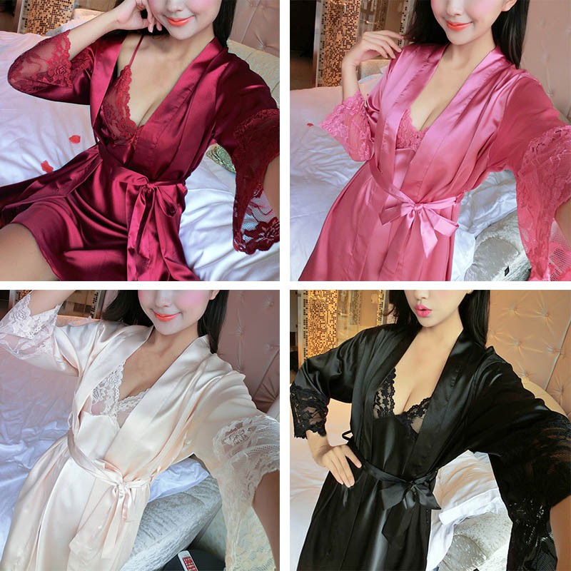 Váy Ngủ Kèm Áo Choàng Sexy Cho Bạn Nữ - Giá 129.000đ tại HotDeal
