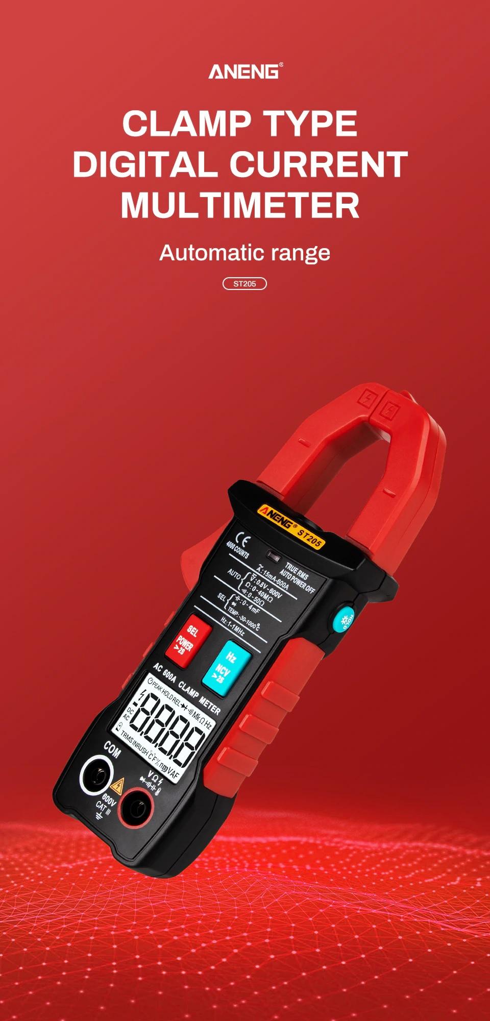 Đồng hồ kẹp vạn năng ANENG ST205 cao cấp