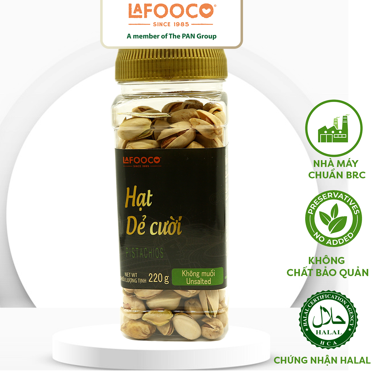 Hạt Dẻ Cười Sấy Không Muối LAFOOCO 220g