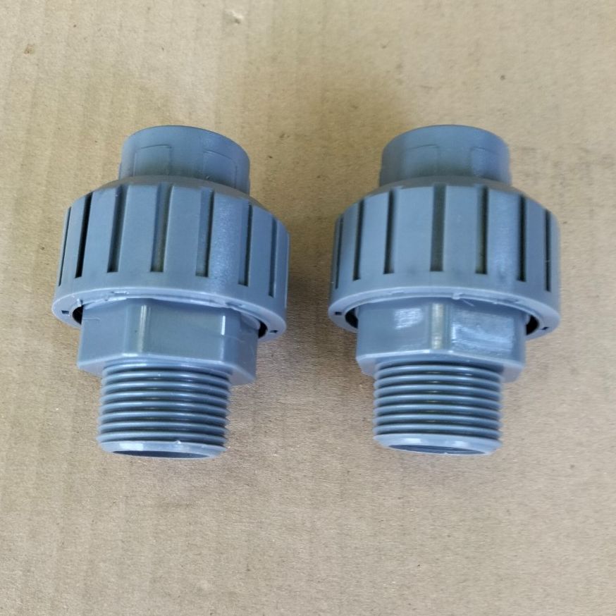 Ren máy bơm liền rắc co(rắc co ren ngoài 34 ra ống pvc 27,34)