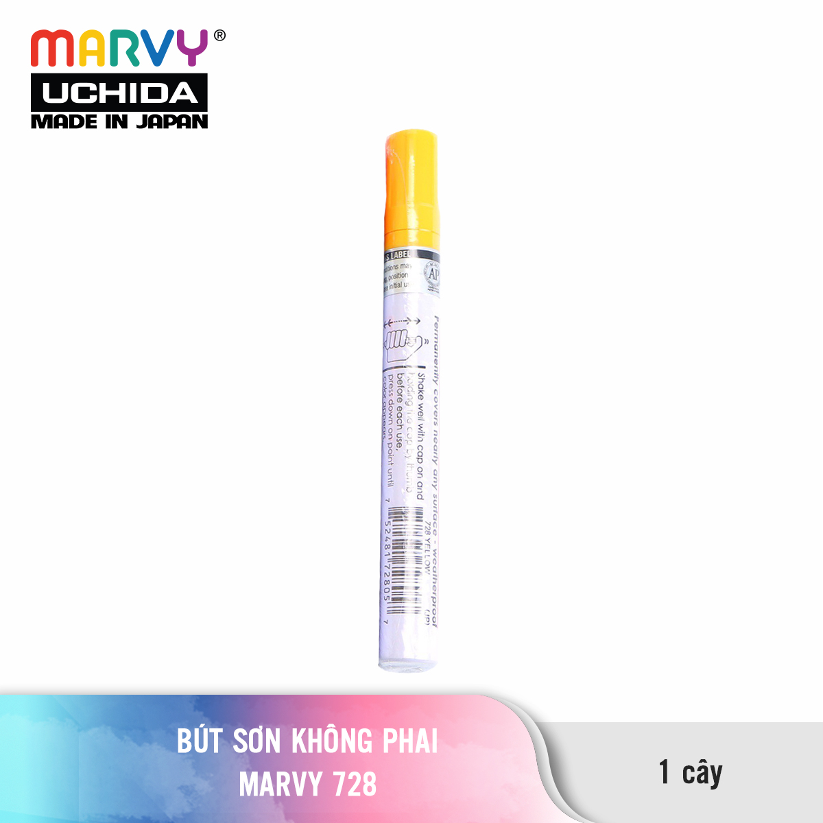 Bút sơn không phai MARVY 728 ngòi 2mm