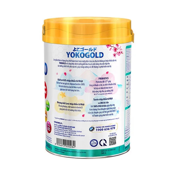 (CÓ TÍCH ĐIỂM) Sữa Bột VINAMILK YOKOGOLD 1 LON 850g.