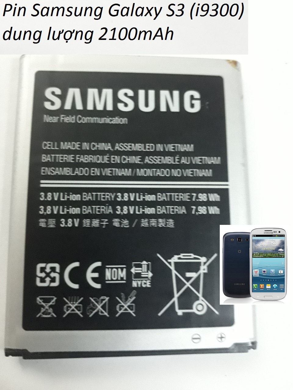 [HCM]Pin Sam.sung S3 / I9300 / EB-L1G6LLU