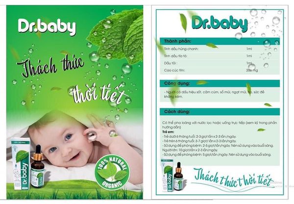 Tinh Dầu Húng Chanh Dr.baby