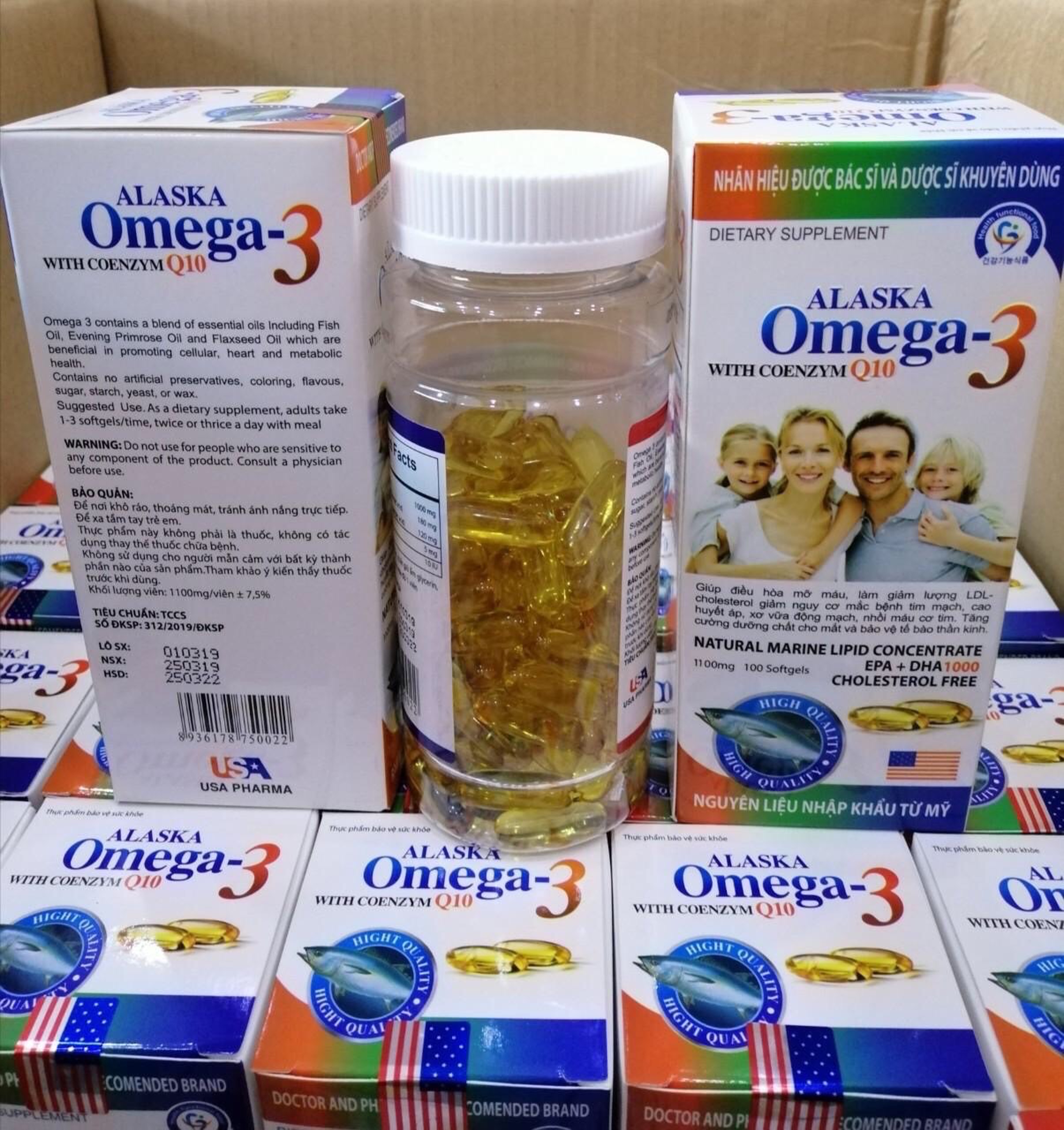 Dầu Cá Alaska Omega 3 With Coenzym Q10 (hộp 100 viên)