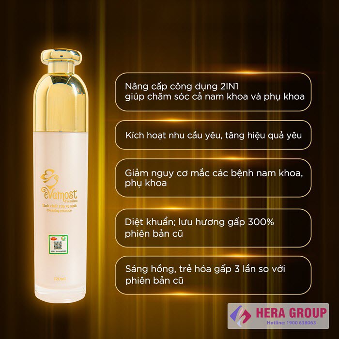 Dung dịch vệ sinh Evamost tem nguyên ( mẫu mới ).