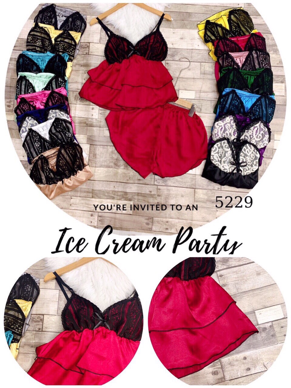 [HCM]Đồ Bộ  Mặc Nhà Phi Lụa Hai Dây Ngắn- Set Bộ Pijama Ngủ Nữ Phi Lụa Phối Ren Cực Quyến Rũ Gợi Cảm- Hình Thật Shop Chụp