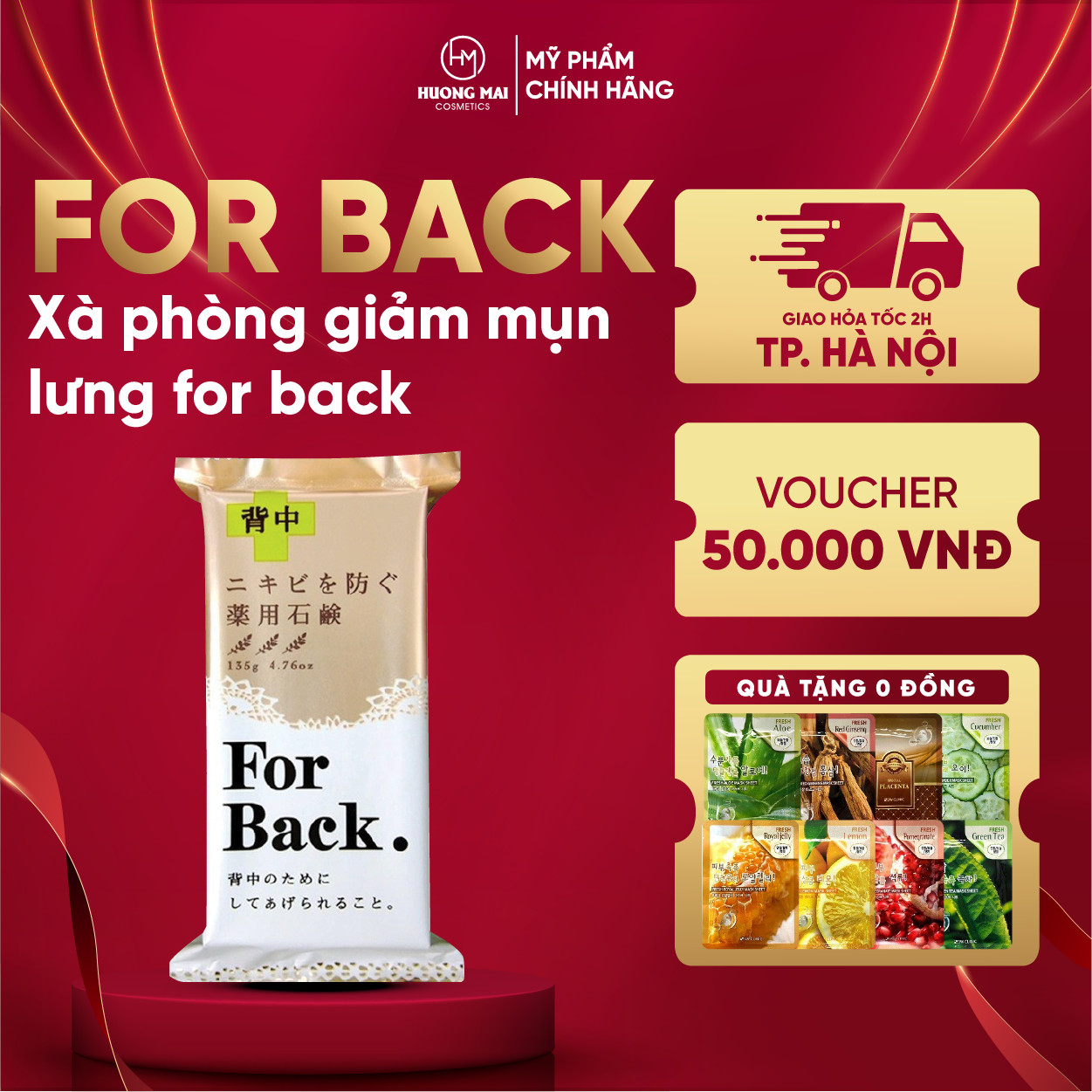 Xà phòng giảm mụn lưng For Back