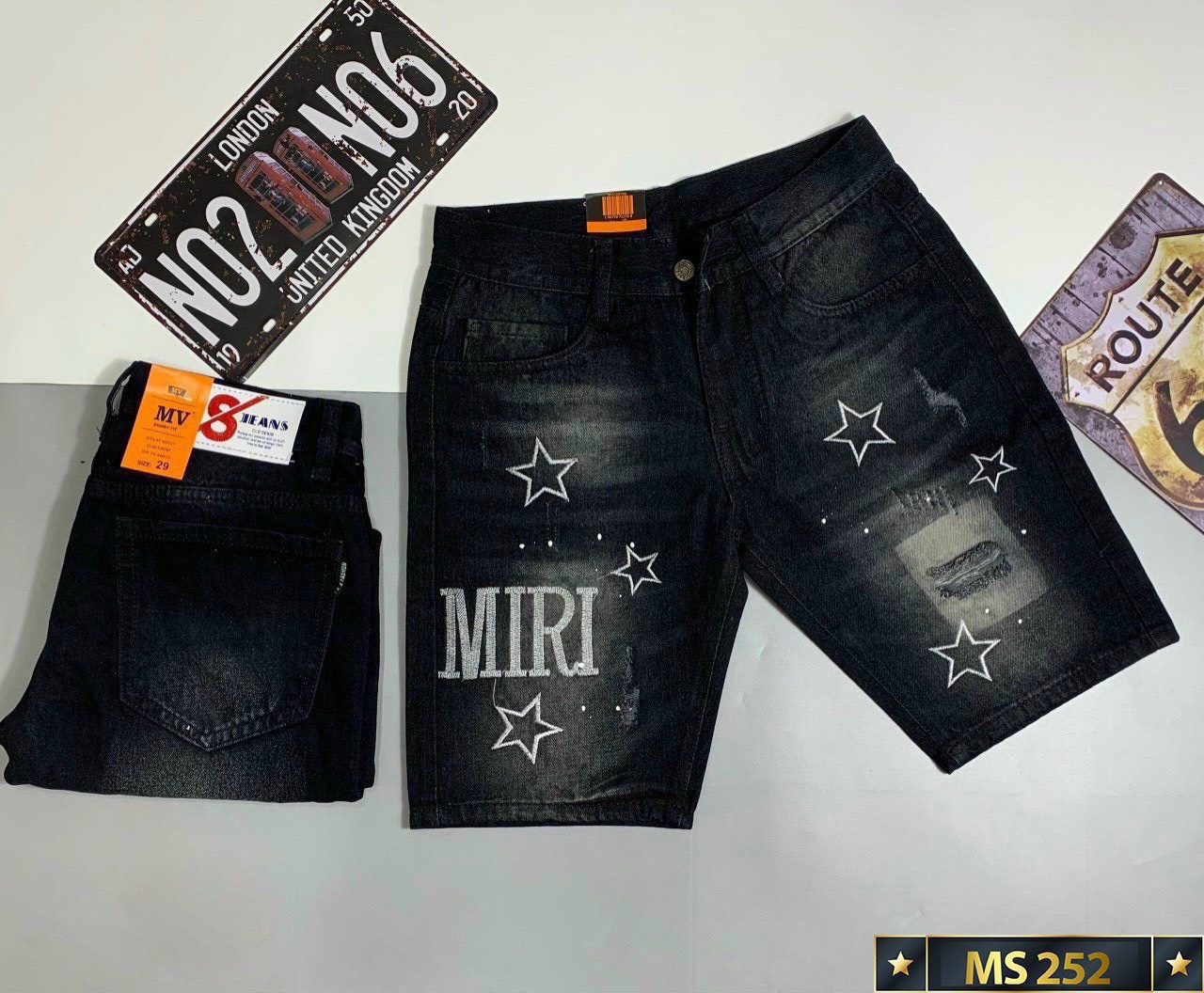 [HCM]Quần short jean nam cao cấp - quần jean lửng nam họa tiết - quần ngố jean rách co giãn chất đẹp xuất sắc thời trang cheryshop94 cr219