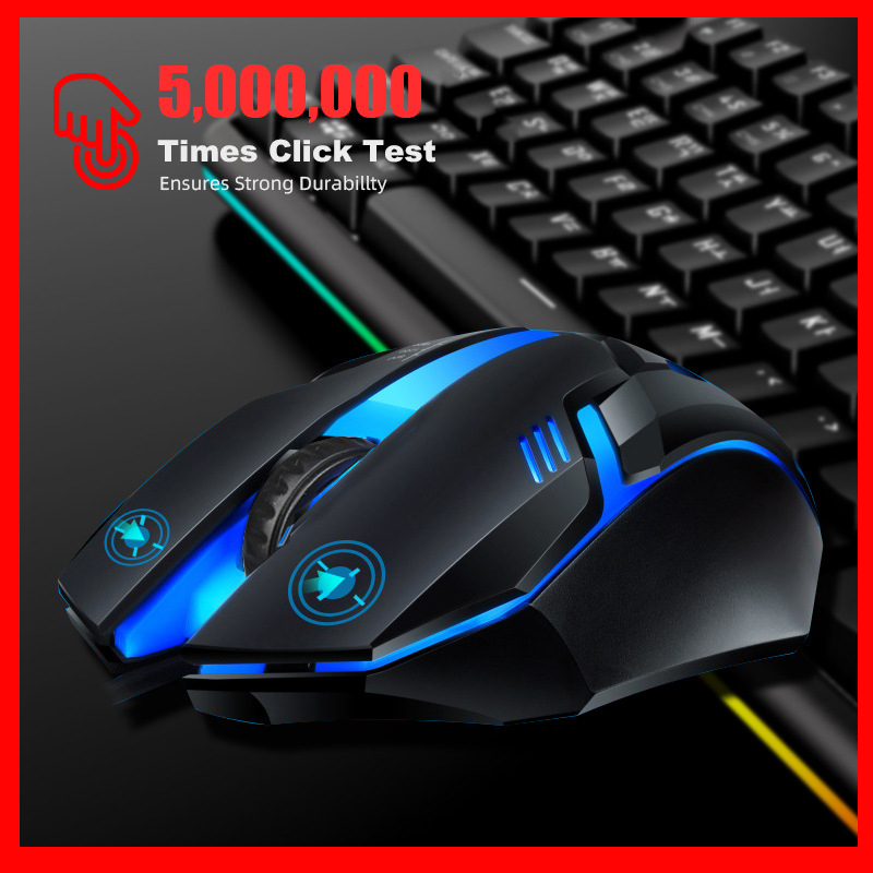 Chuột chơi game đèn led tự đổi màu, chơi game siêu mượt