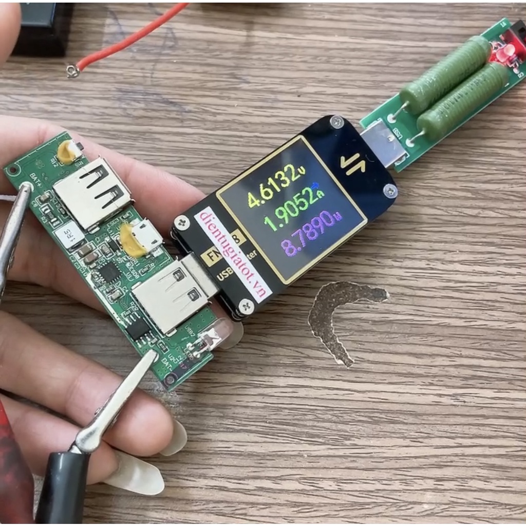 Mạch sạc dự phòng 5V2A tháo máy 2 cổng