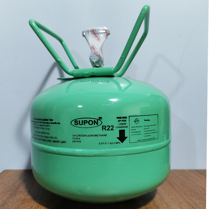 Gas lạnh điều hòa R22SUPON 3KG, Môi chất lạnh R22 gas lạnh điều hoà