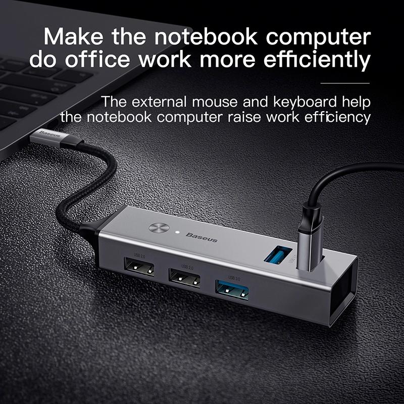 Bộ HUB chuyển đổi Type C sang 5 cổng USB 3.0 (Type C 3.0 to 3 USB3.0 + 2 USB2.0 OTG HUB)
