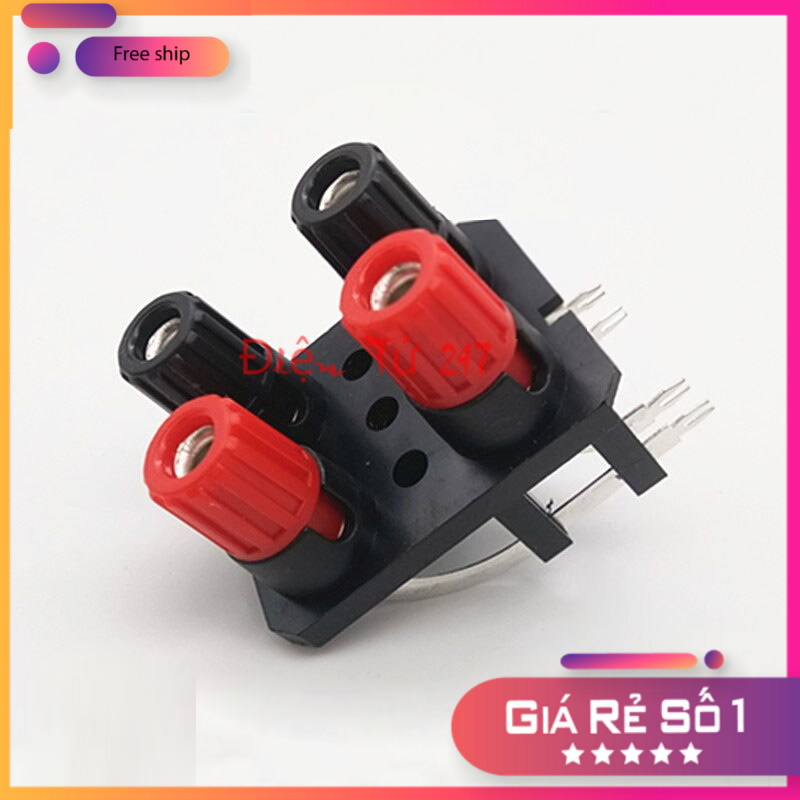 Cọc đấu dây âm thanh - cọc nối dây loa 4p wp4 - 10a