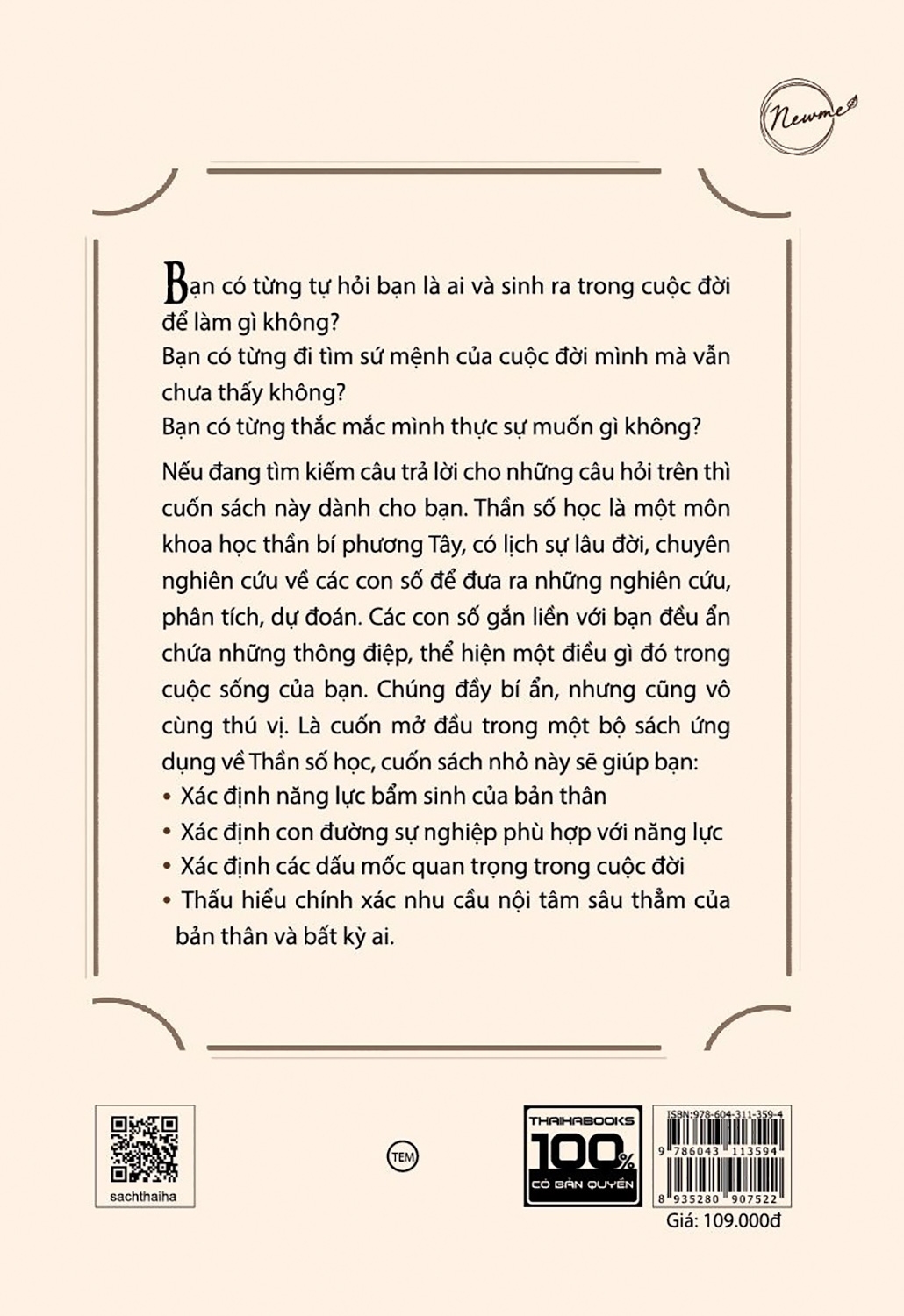 Sách - Thần Số Học: Thấu Hiểu Nhân Tâm