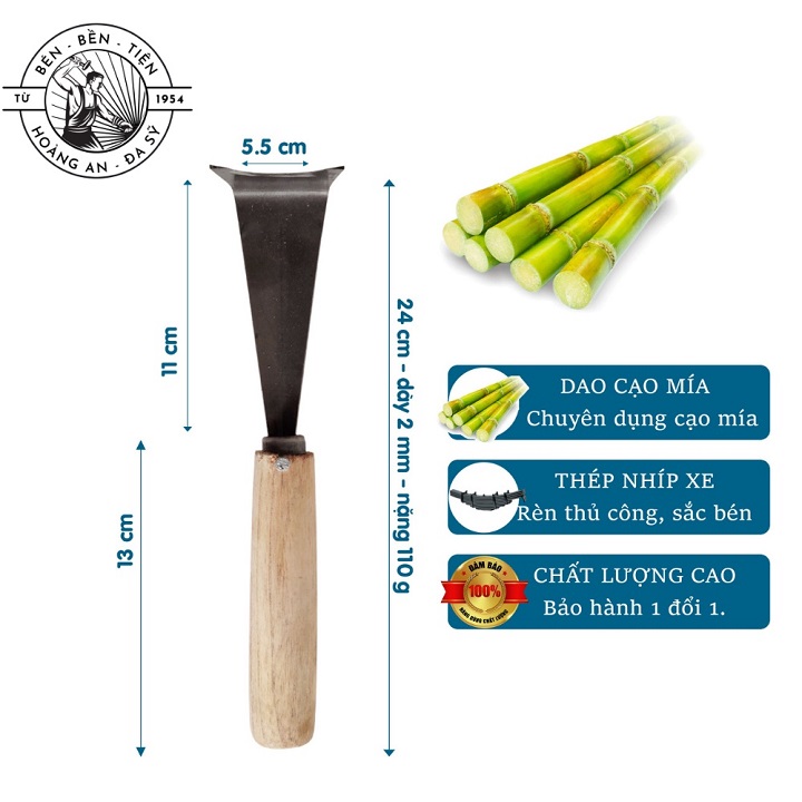 Dao cạo mía lưỡi thép cực khỏe