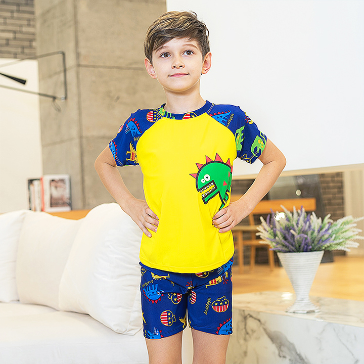 Đồ bơi bé trai, đồ bơi trẻ em khủng long cho bé trai 3-10 tuổi chất thun co giãn thoải mái BBShine – DB015