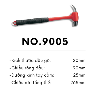 [HCM]Búa đinh No.9005 Anex made in Japan