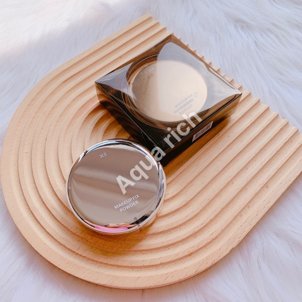 Phấn Phủ Nén 3CE Makeup Fix Powder - Hộp Đen [Fair - Soft Medium - Clear Light]