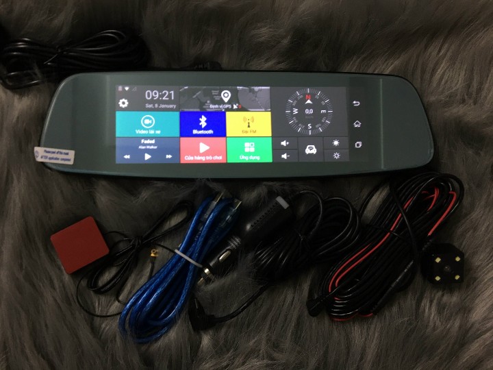 Camera hành trình xe hơi Phisung E06 Android, Ram 1gb, Rom 16gb