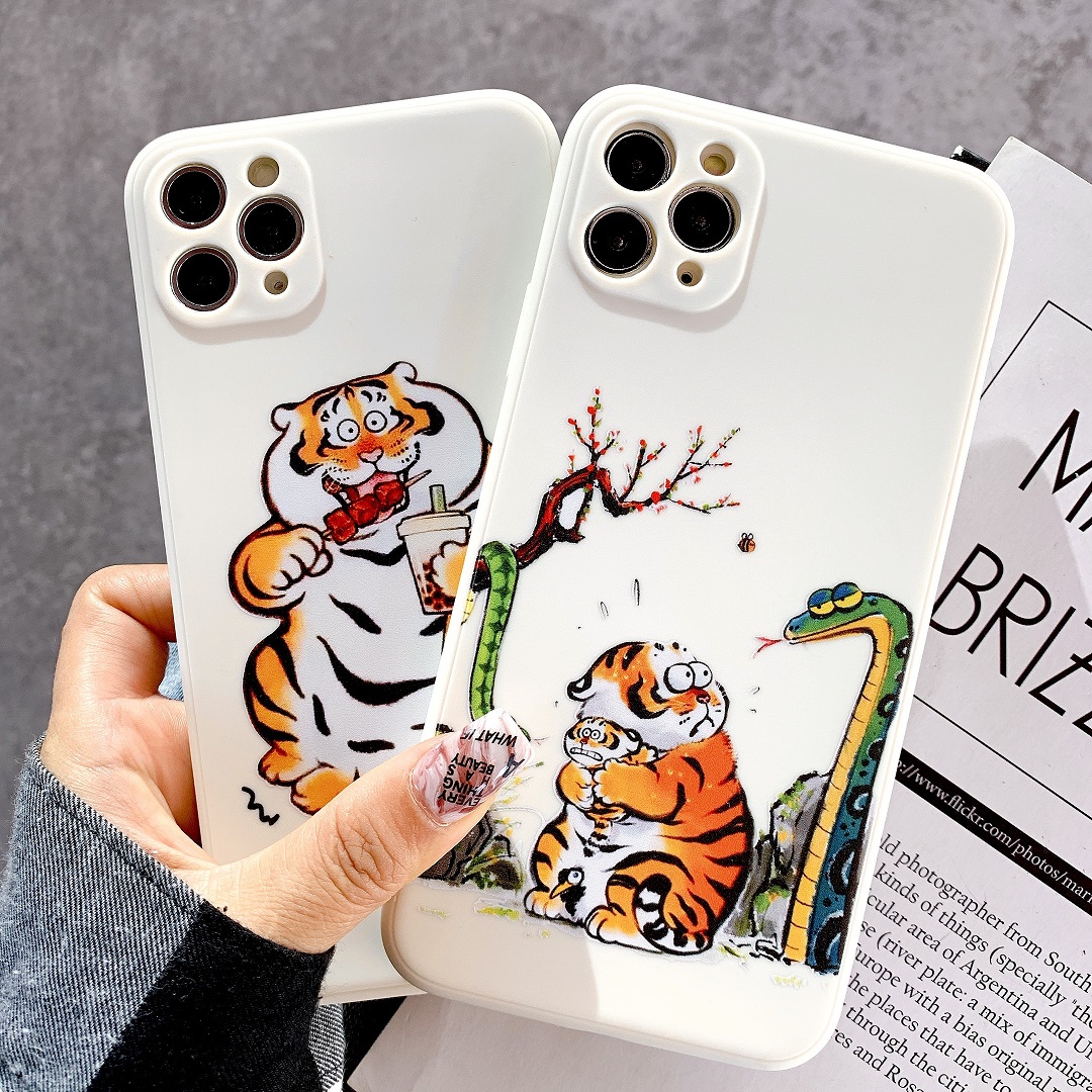 Ốp Lưng Silicon Màu Bảo Vệ Camera Tiger