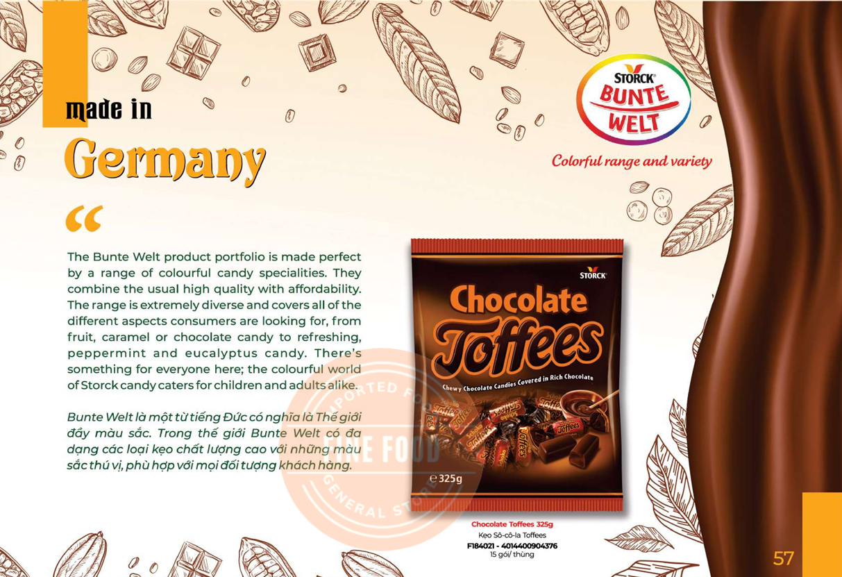 Kẹo Sô-Cô-La Chocolate Toffees 325G