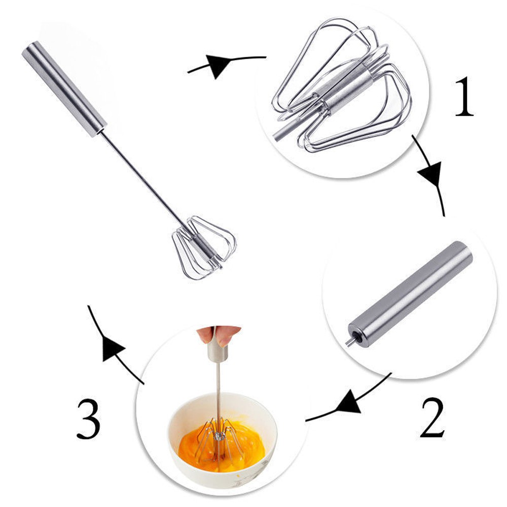 Dụng cụ đánh trứng bán tự động inox304