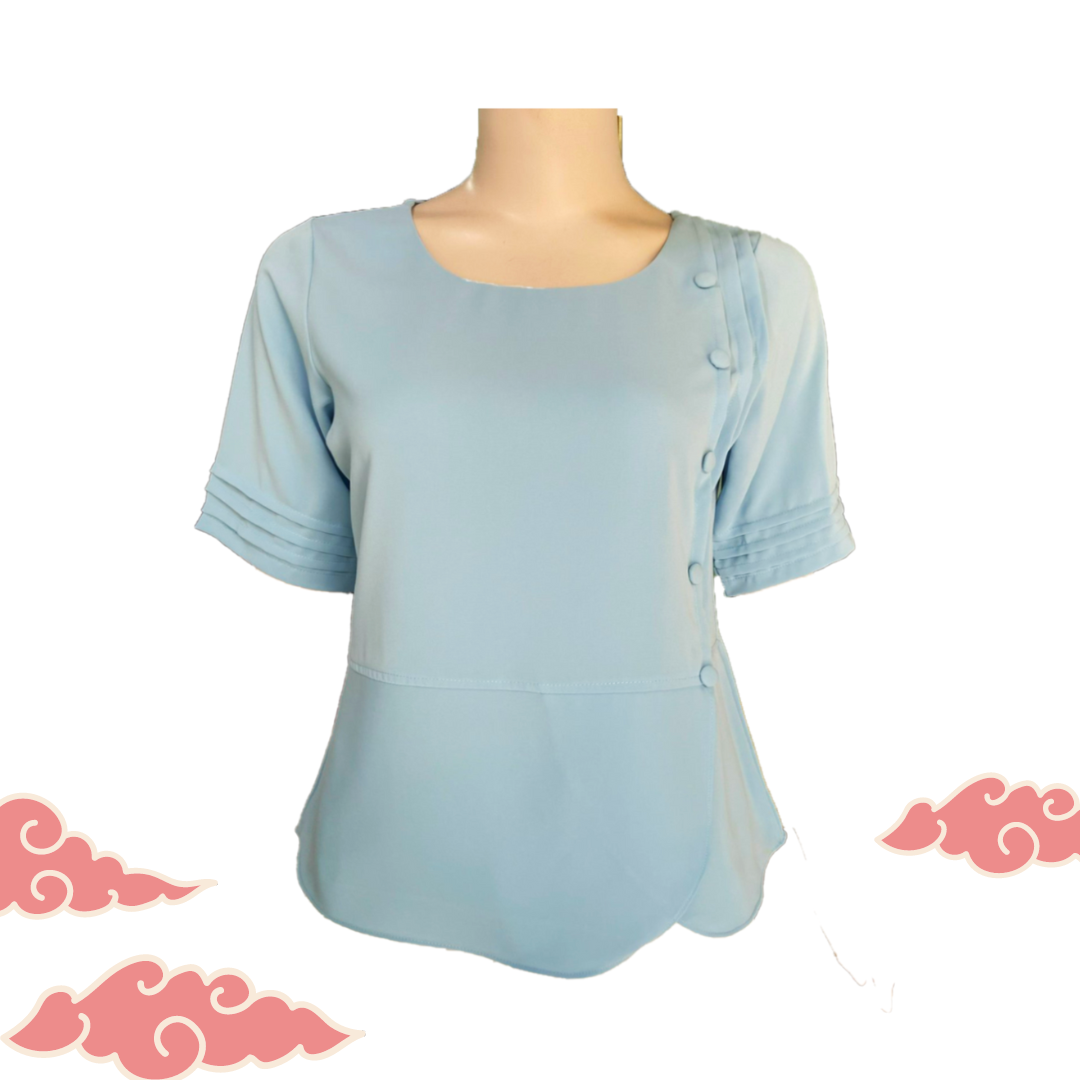 ÁO TRUNG NIÊN NỮ CHO MẸ - Lụa Cao Cấp kiểu nút sang trọng