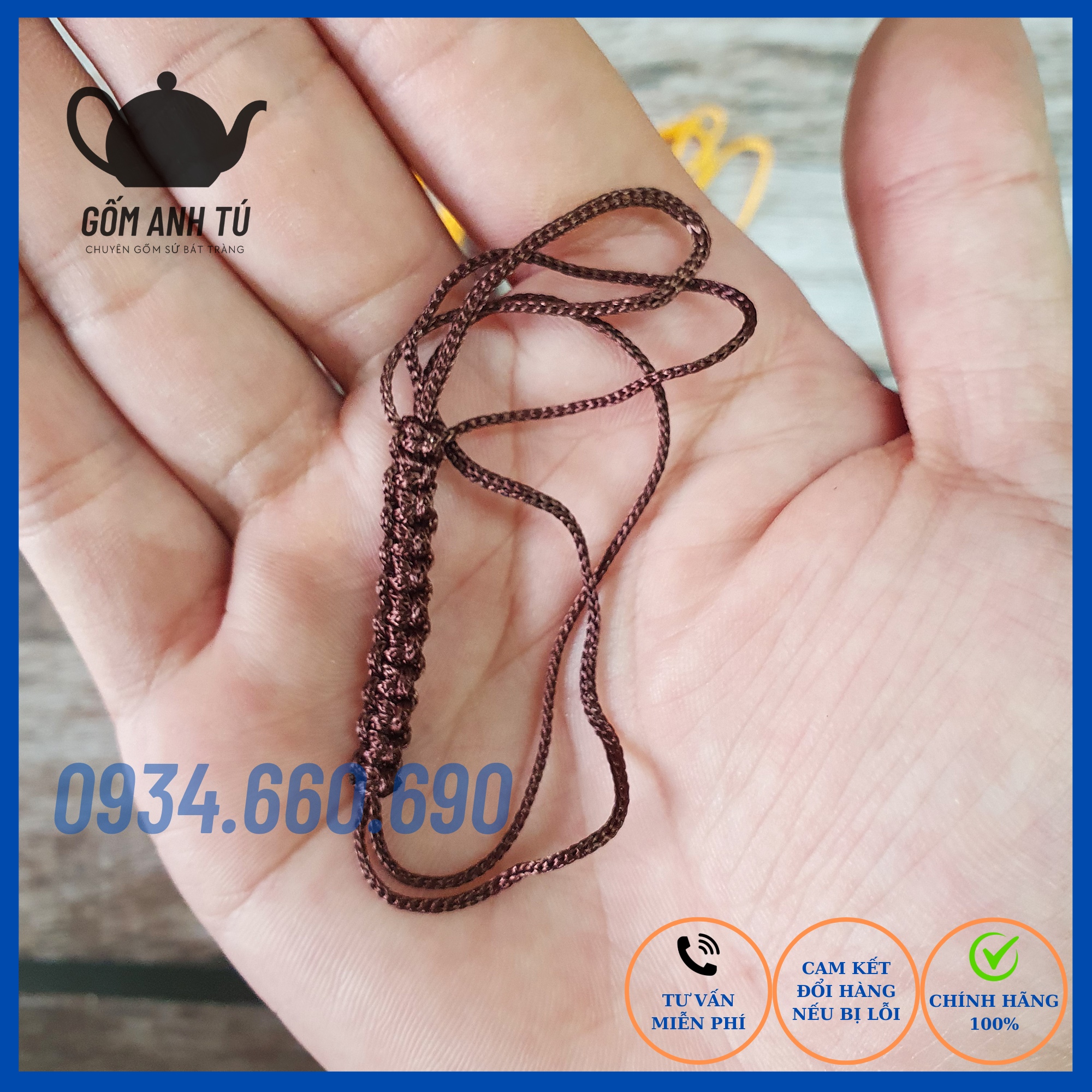 Dây buộc nắp bộ ấm chén ấm trà đẹp