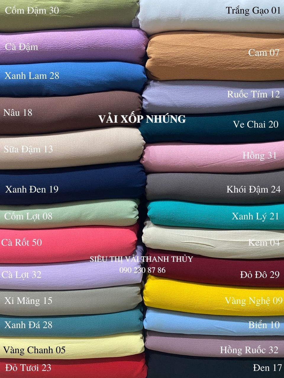 [HCM]VẢI XỐP THÁI NHÚNG - DÒNG VẢI THỜI TRANG - 1 MÉT X 1M5