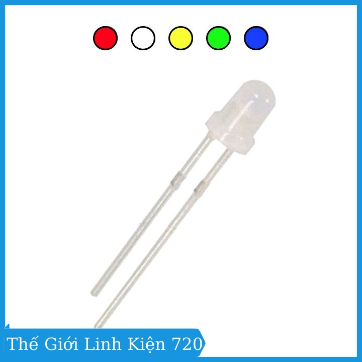 Gói 10 con led đục ø3 nhiều màu