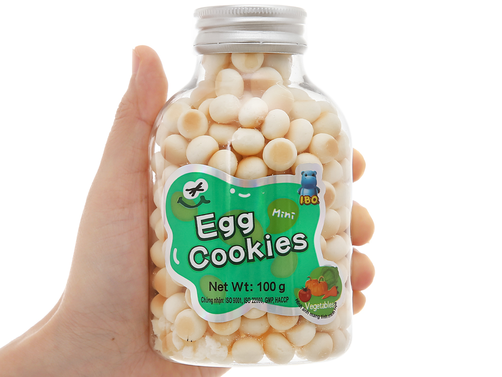 Bánh Men Trứng I.B.O Chính Hãng 100g – Bánh Ăn Vặt Nhiều Vị, Giúp Bổ Sung Năng Lượng Và Dinh Dưỡng Hằng Ngày