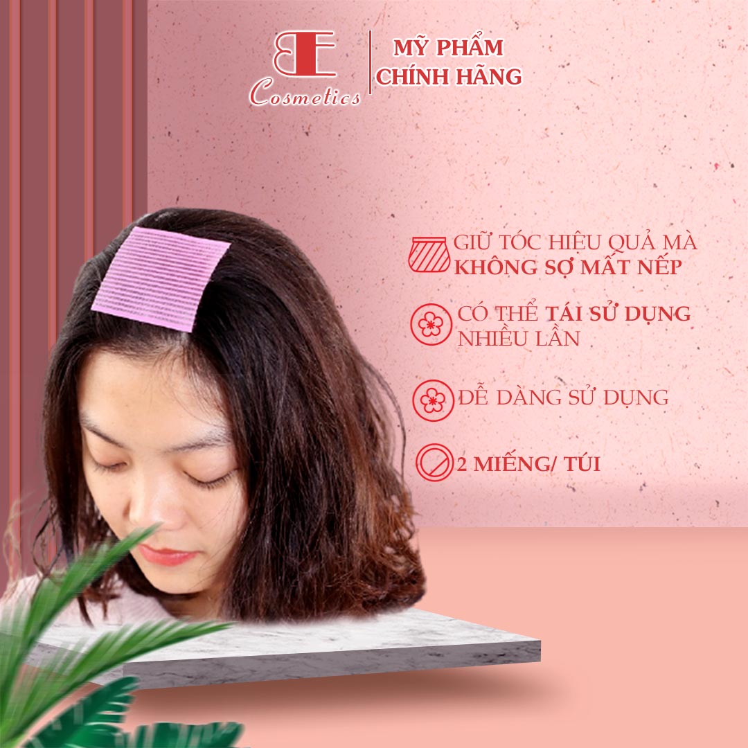 Combo 6 miếng dán giữ tóc, miếng dán tóc khi trang điểm, rửa mặt (DN0001), Ebi Cosmetics