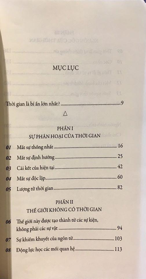 Sách - Trật tự thời gian