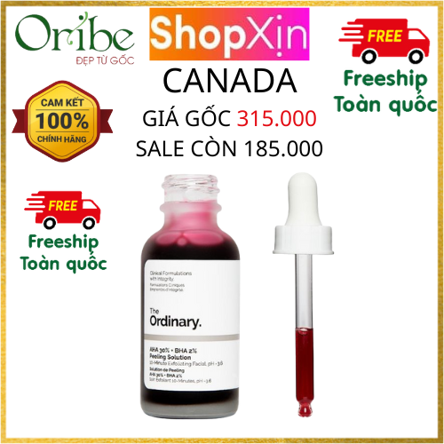 Tinh Chất Serum The Ordinary AHA 30% + BHA 2% Peeling Solution