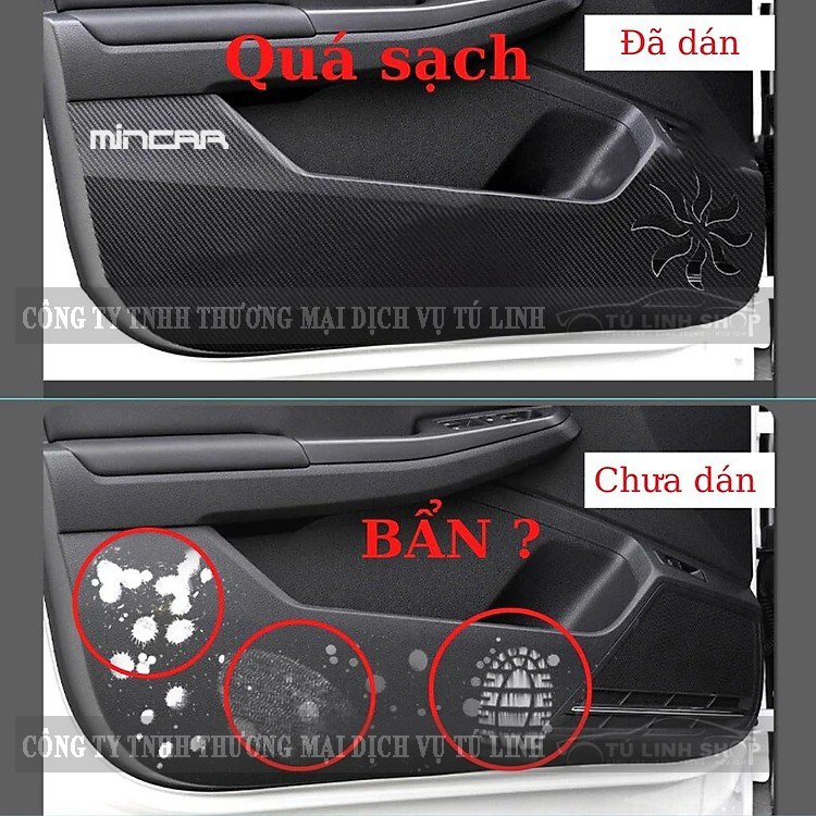 Bộ 4 Tấm dán Tapli xe Suzuki XL7, Ertiga, Swift chính hãng MINCAR, chống xước tapi cửa ô tô bằng Carbon Air Fiber cao cấp