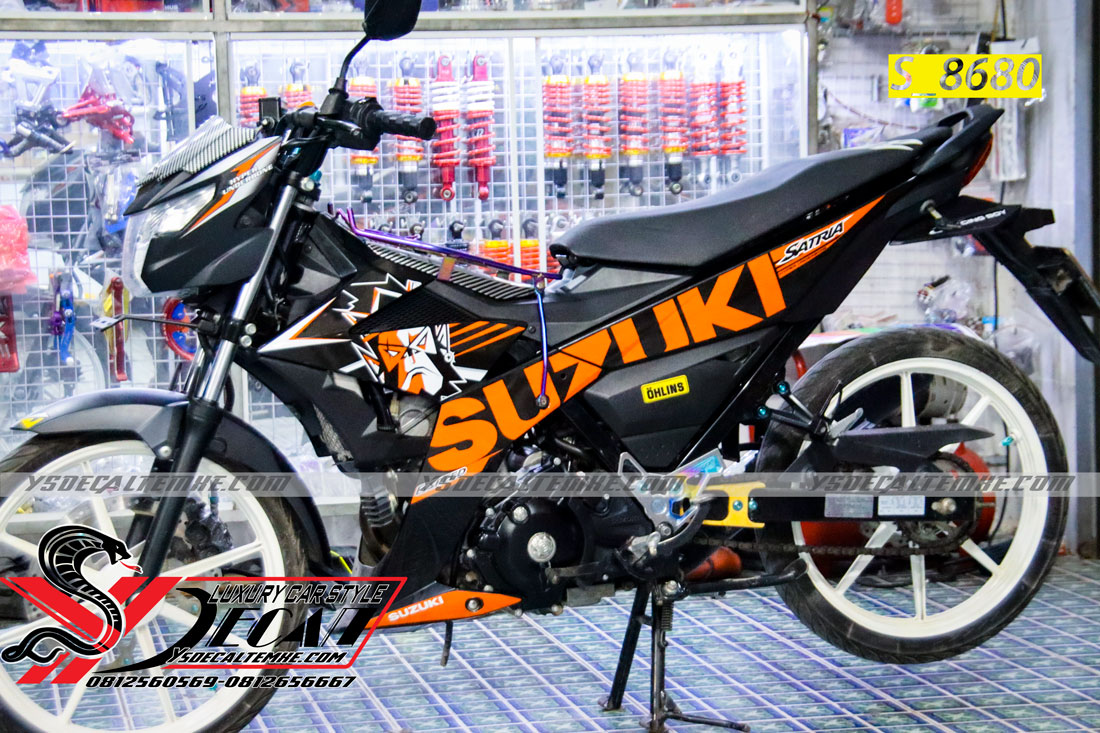 Tem rời Satria,raider đen cam kingdrag