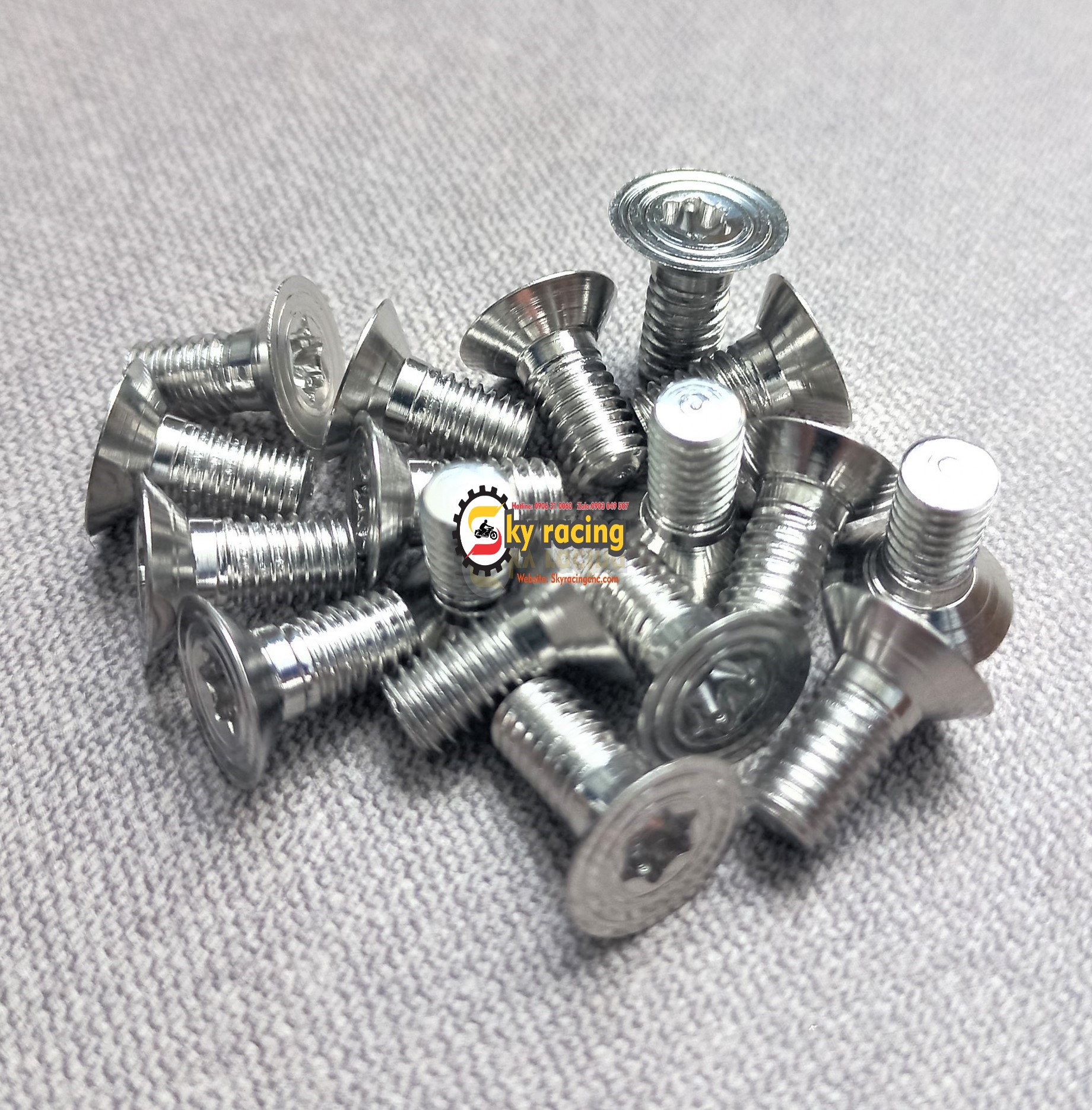 Ốc đĩa inox 304 6li10 đầu âm gắn lồng đĩa ktm
