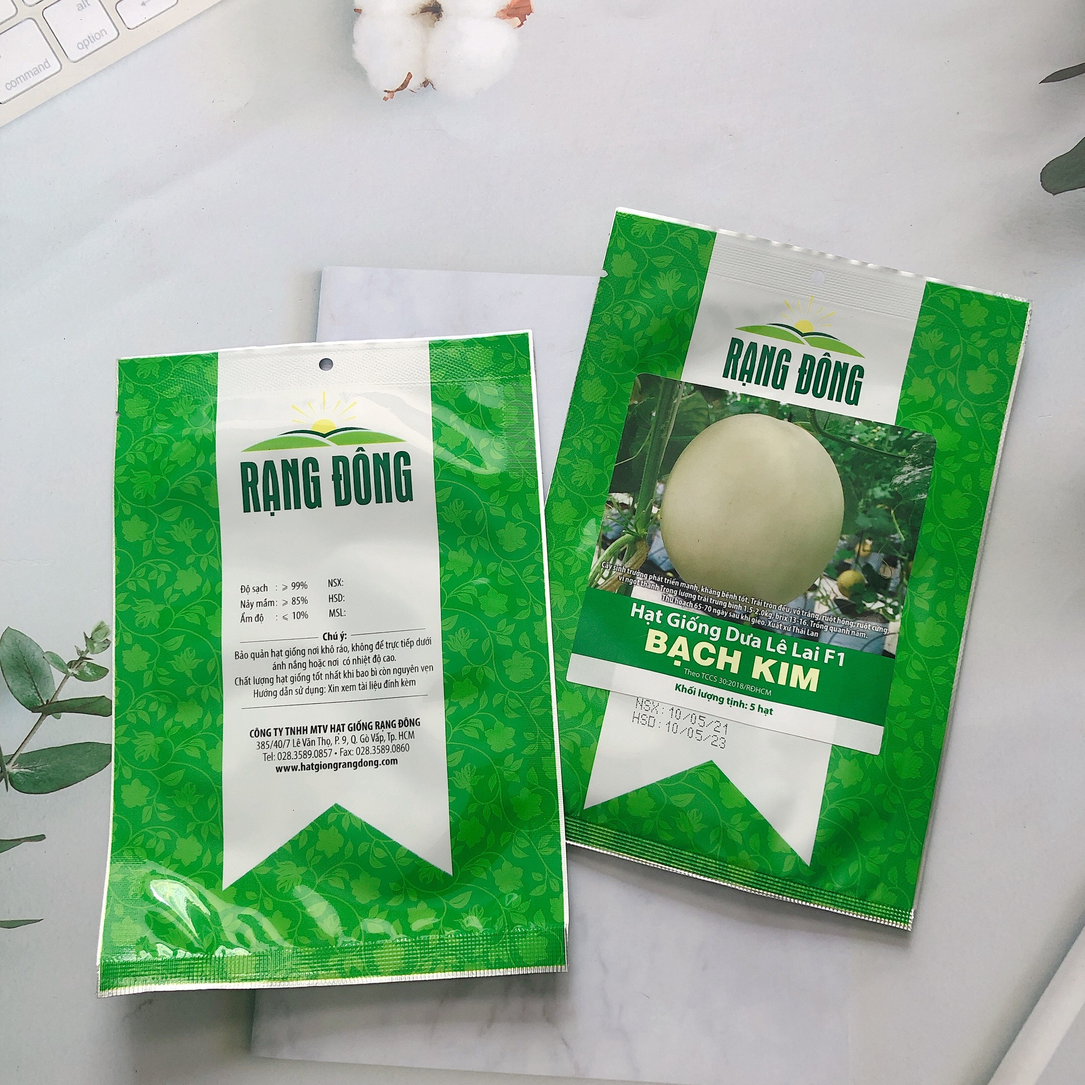 Hạt giống dưa lê Bạch kim RD gói 5 hạt