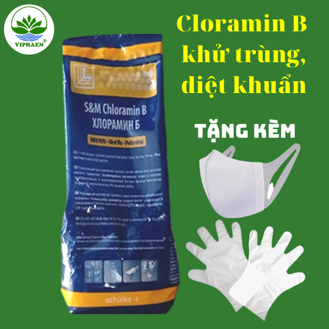 Cloramin B Tiệp Khắc/Chloramine B Séc S&M, Bột khử khuẩn bề mặt, tiệt trùng nước túi 1 Kg