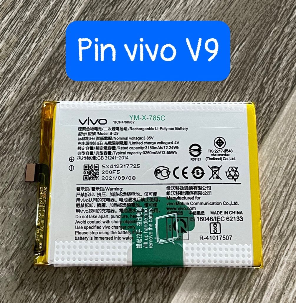 pin vivo V9 mã B-D9 zin dung lượng 3260mAh