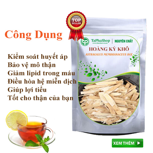 Hoàng kỳ sấy khô 1kg - tấn phát