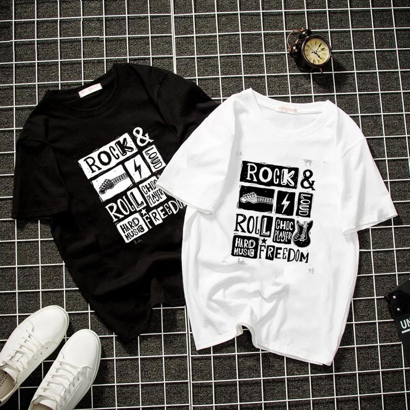 Áo thun unisex in phong cách cá tính Hàn Quốc dày mịn 19DEAL856