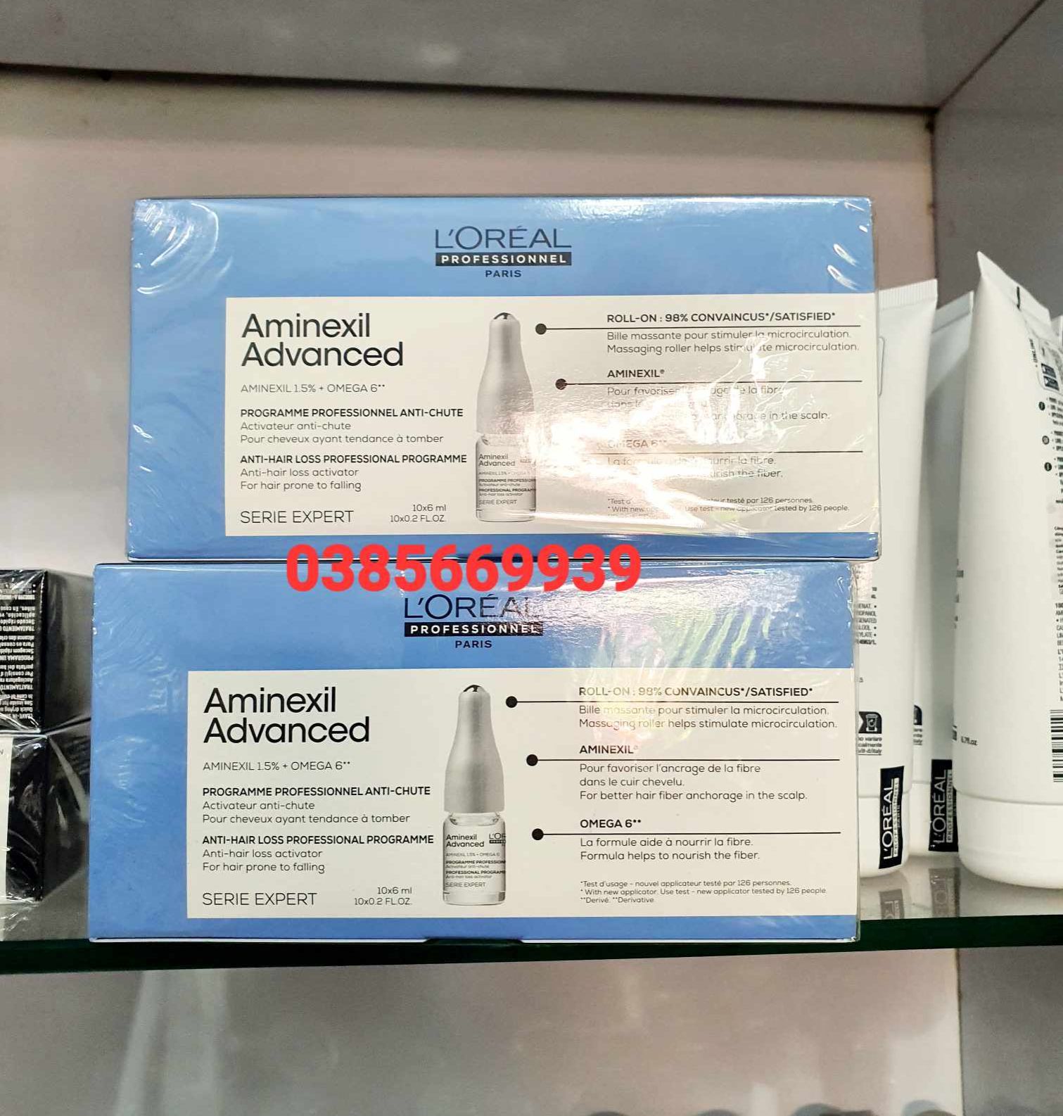 LOREAL AMINEXIL ADVANCED Essence REDUCES LOSS FOR Thin Hair 10 - BOX