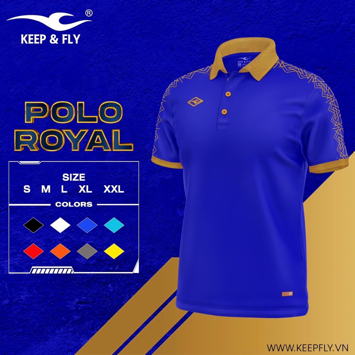 ÁO THỂ THAO CÓ CỔ POLO  KEEP & FLY 20 & 21