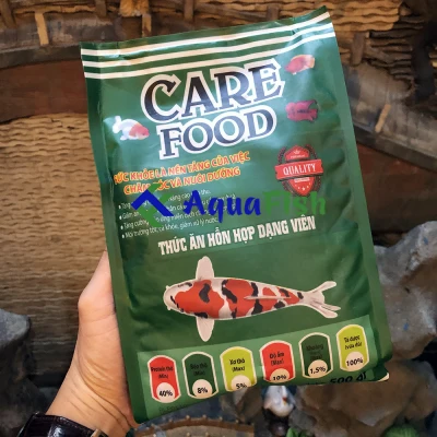 Thức Ăn Cho Cá Koi Care Food Color Gói 500g (giúp cá koi có màu sắc đậm và rõ nét)
