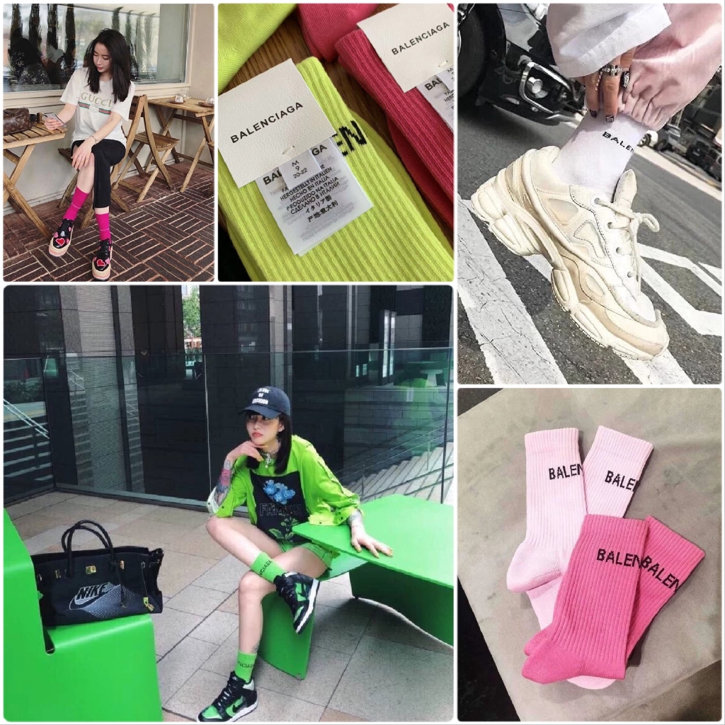 Tất Vớ Cổ Cao Nữ BALENCIAGA Nhiều Màu