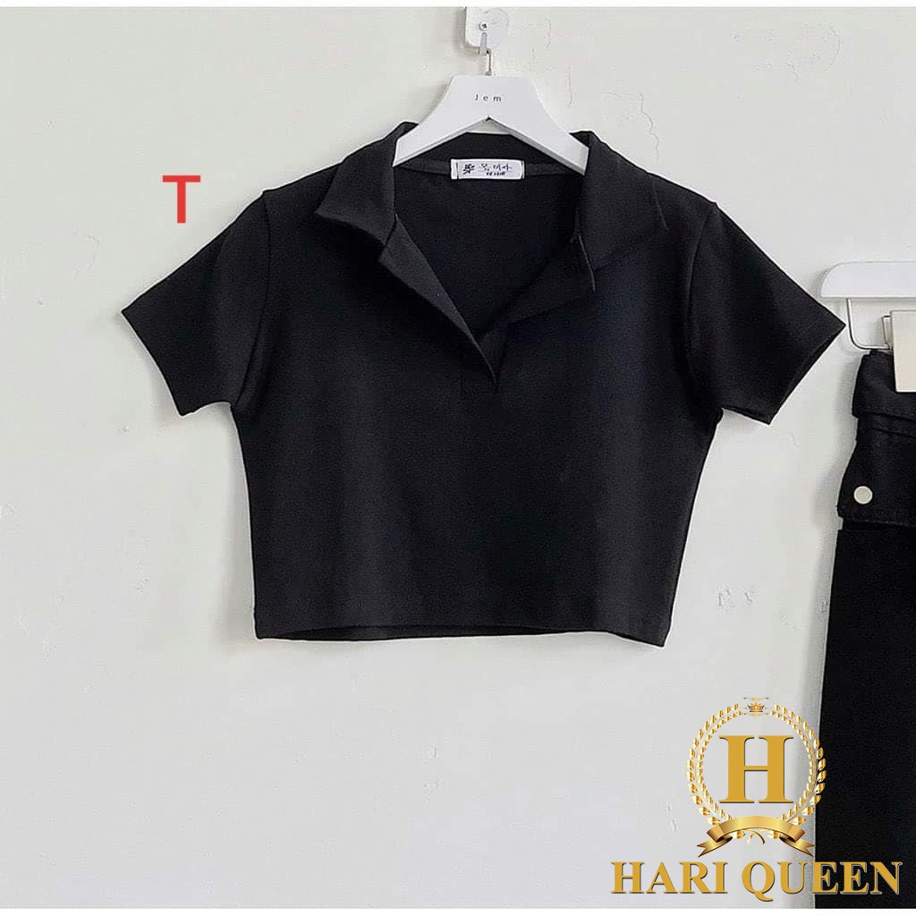 Áo polo croptop trơn DTR0520 1 sản phẩm có mẫu mã đa dạng chất liệu đảm bảo tốt bền đẹp cam kết sản phẩm y như hình